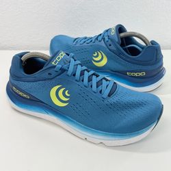 Topo Magnifly 5 Running Shoes Mens Size 9 Blue Green