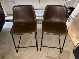 Anji Yasen Brown Counter Height Bar Stool
