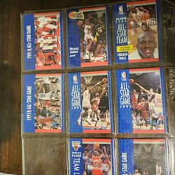 Set plus numerous extra cards Michael Jordan All - Star