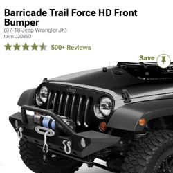 Brand New Jeep Bumper