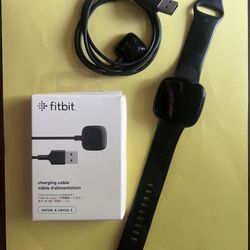 Fitbit versa 3 With An Extra Charging Cord!