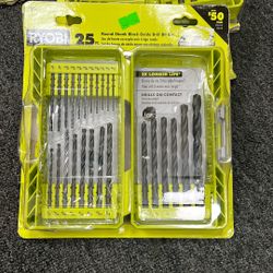 25pc Round Shank Black Oxide Drill Bit Set