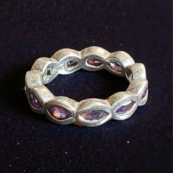 Amethyst Solid Silver Ring Handmade Jewelry For Occasion Gift US