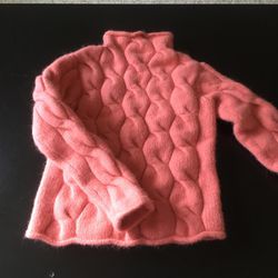 Lamb Wool And Rabbit Sweater, Size Petite S