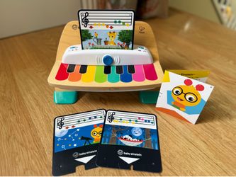 Baby Einstein Hape Magic Touch Piano Wooden Musical Toy with Music Cards