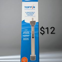 New Top Fin 50 Watt Submersible and adjustable Aquarium Heater