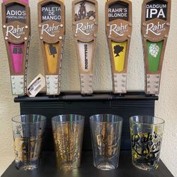 Rahr & Sons Custom-Made Beer Tap & Glass Holder