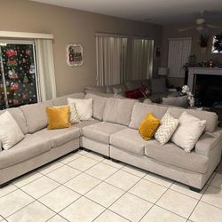 Beautiful Beige Sectional Couch From Ashley Furniture 
