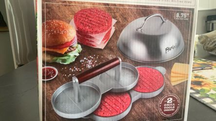 Double Burger Press And Cheese Melting Dome
