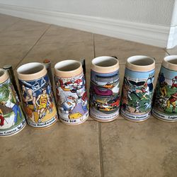 Budweiser Sports Mugs (set of 6)