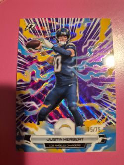 Awesome Justin Herbert numbered 75/75 Resurgence card