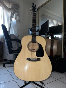 Rogue Fine Instruments Dreadnought RA090-NA Acoustic Guitar Set