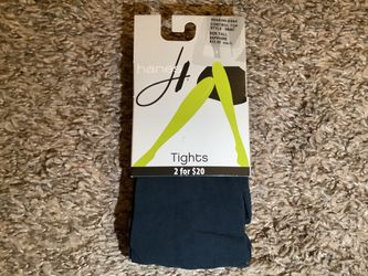 Hanes seasonless control top tights, color sapphire, size: Tall