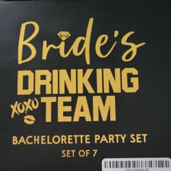 Bachelorette Shot Glass, Drinking Game Set Of 6. 