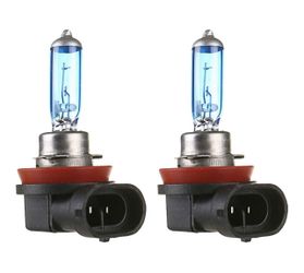 H11 55W 6000K Xenon Gas Halogen Headlight White Light Lamp Bulbs Pack of 2