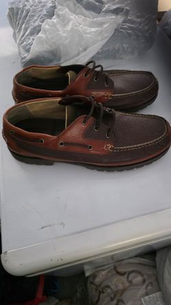 L.L. Bean Bison Leather Boat Shoes $100