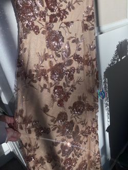 slim fit dress slacks Elegant Rose Gold Lyra Gown for Special Occasions