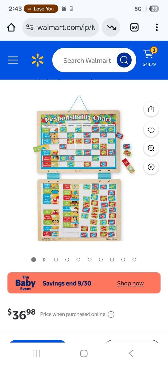Melissa and doug responsibility chart