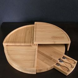 Bamboo Cheese Board Set