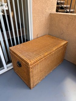 Large Wicker Chest