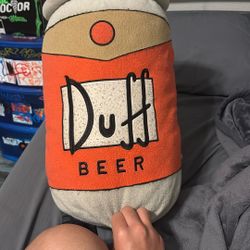 Duff Simpsons Beer Can Pillow