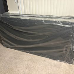 Two Box Springs Suitable For A Kingsize Bed Frame Or For Two Twin Size Beds