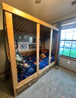 Twin Baseball Dugout