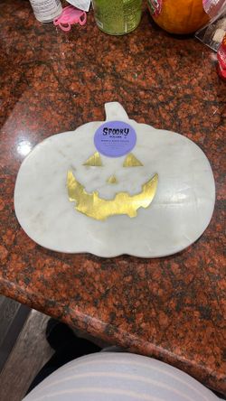 New $15 Pumpkin Marble Serving Board