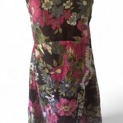 L/XL Floral Midi Dress