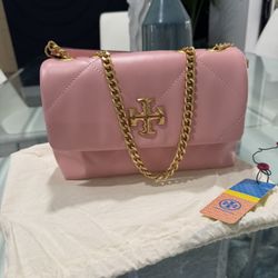 Tory Burch Pink Leather Crossbody (Make Your Own Matching With Pink Sandals )