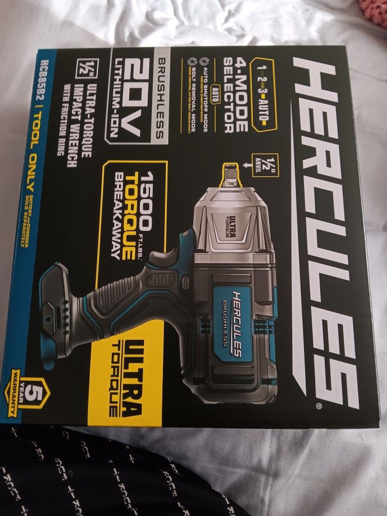 Ultra Impact Wrench With Battery And Charger New