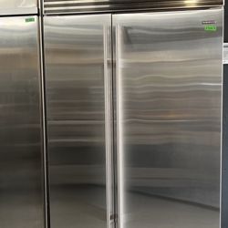 Subzero Stainless Steel 48” Side By Side Built In Refriger