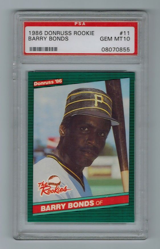 1986 Barry Bonds Donruss The Rookies #11 GEM MINT PSA 10 XRC Rookie Card