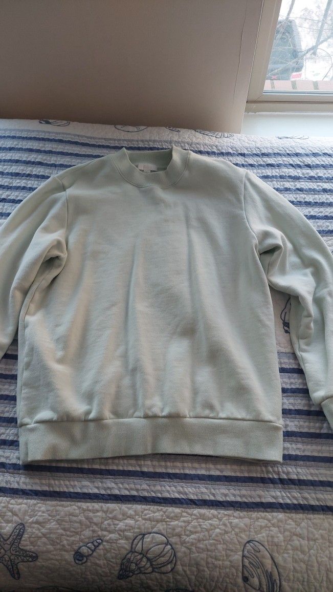 COS Acid-Wash Sweatshirt Green