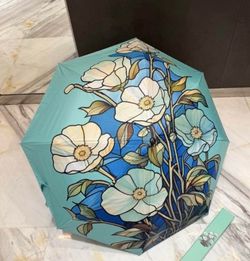 Floral Print Folding Umbrella