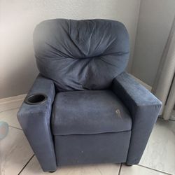 Kids Blue Recliner 