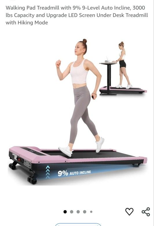 Auto Incline Walking Pad Treadmill
