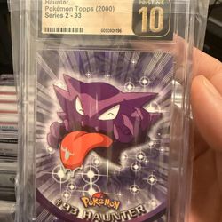2000 Topps Pokemon Haunter Series 2 CGC PRISTINE 10