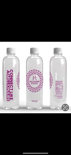 Customize water bottles, which are company logo