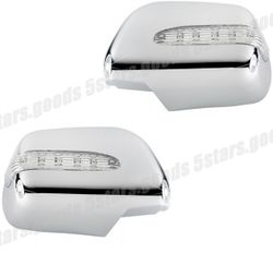 2005-2011 Toyota Tacoma side mirror chrome covers with signal