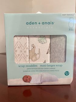 New Swaddle Wraps 3pk box Aden & Anais