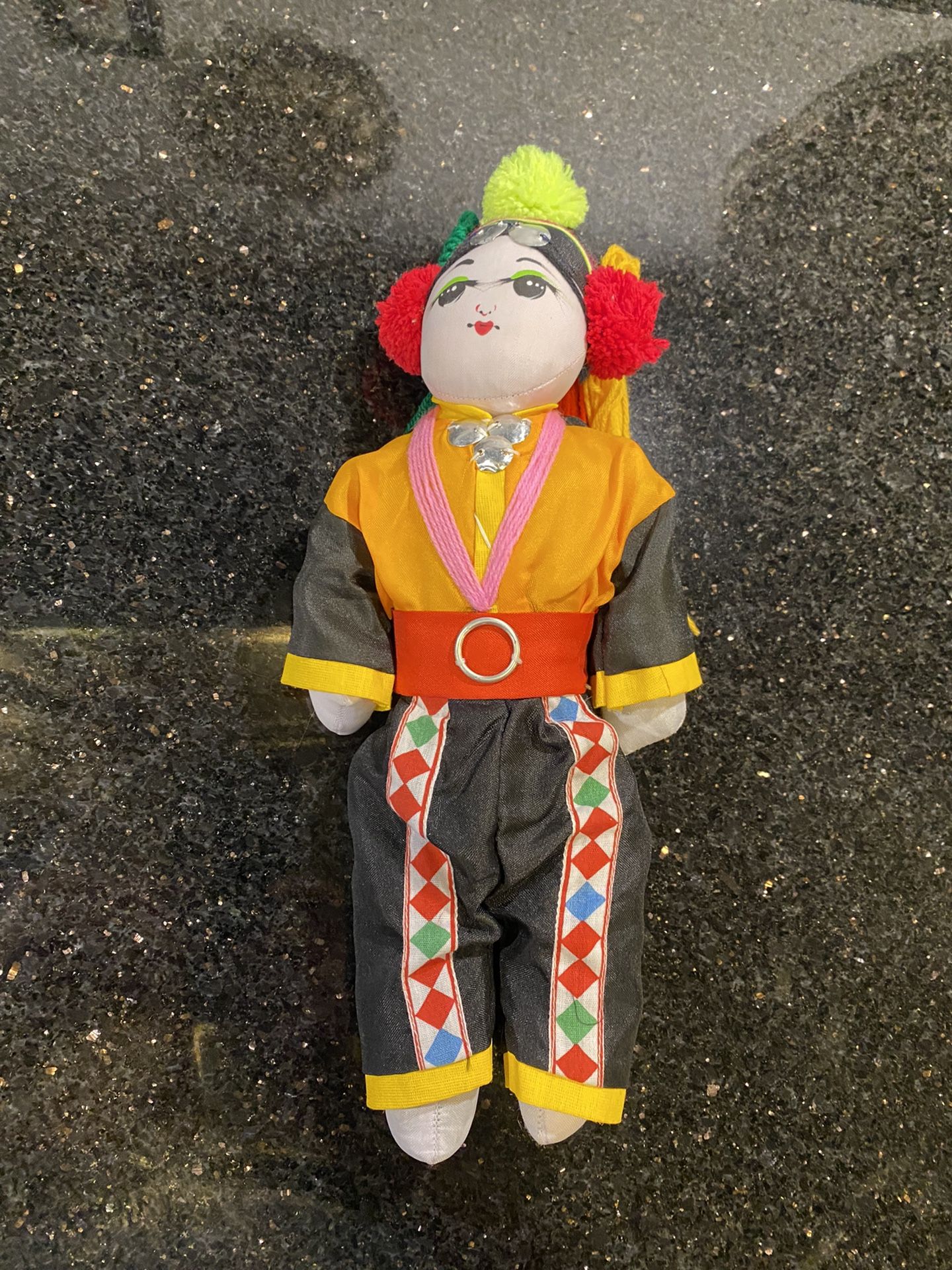 Vintage 70s-80s Tribal Ethnic Asian 12” Doll 