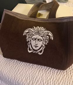 Versace Cotton-Terry Jacquard Tote