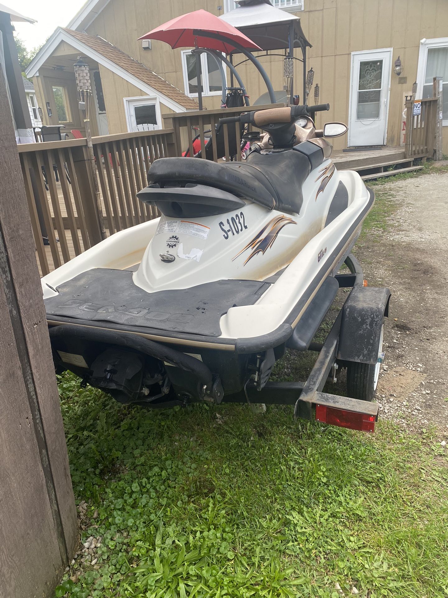 2003 Sea Doo Wave Runner With Great Trailer