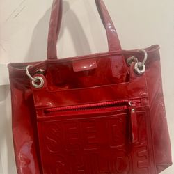 See By Chloe Red Tote Bag Y2K (like New) 