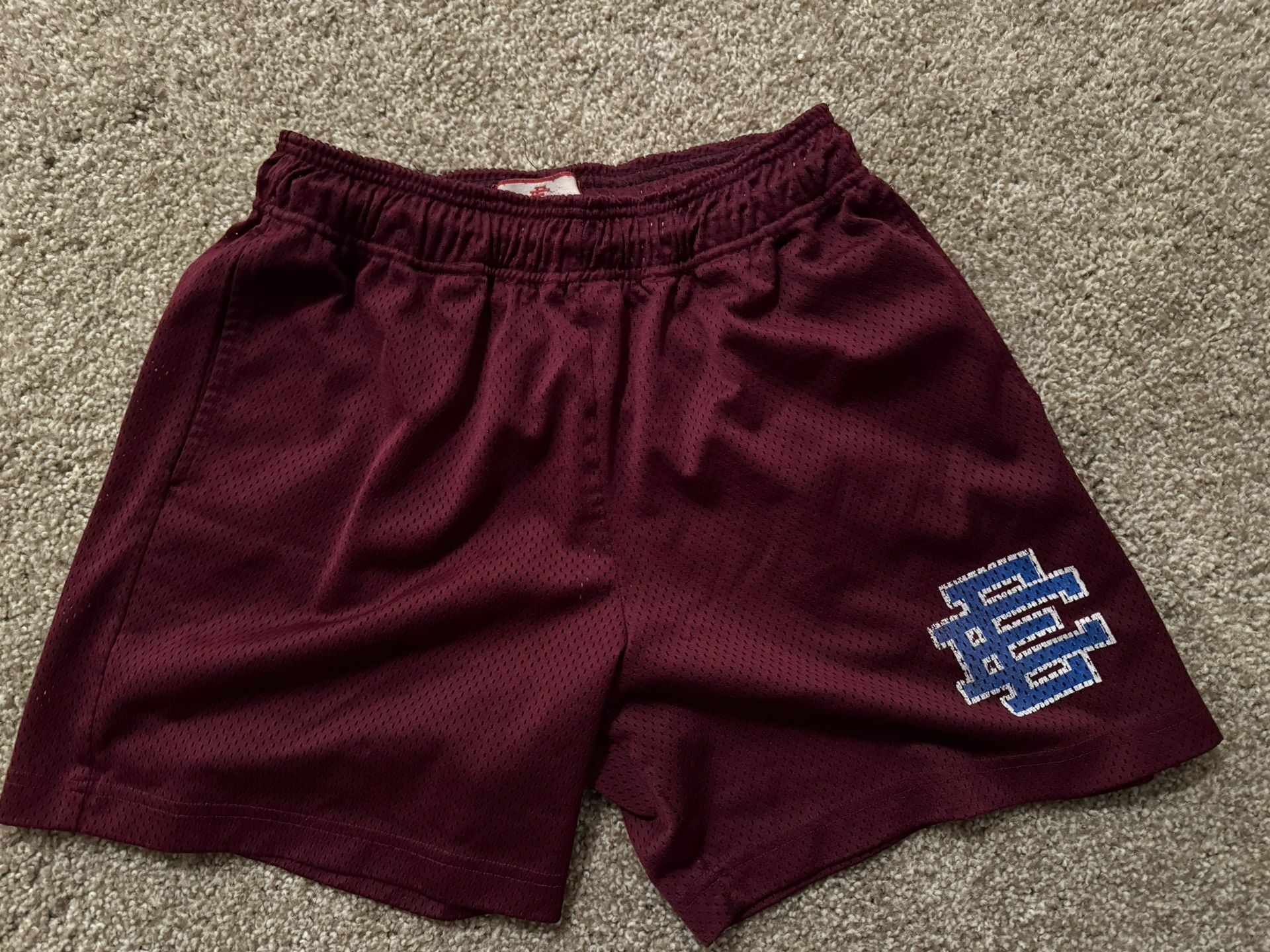 Eric Emanuel EE Shorts SS20 M Burgundy/Blue Size m