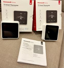 2 Honeywell Home T5 Smart Thermostats - Used Once