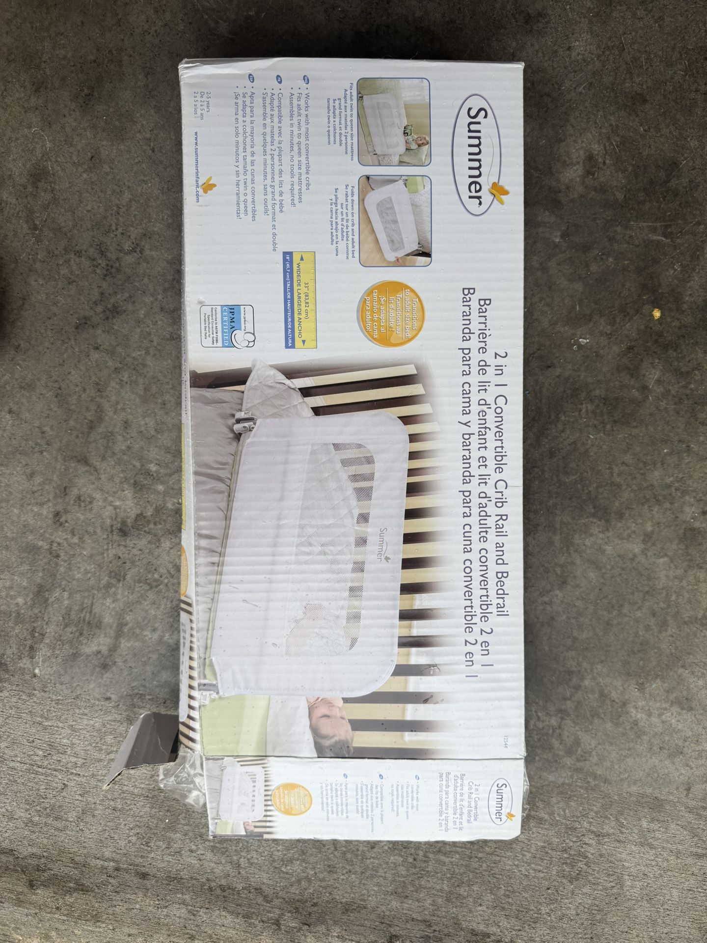 Summer Infant 2-in-1 Convertible Crib Rail / Bed Rail