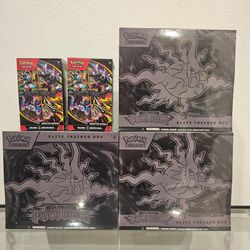 Pokemon pitch black sealed lot ETBs and booster bundles