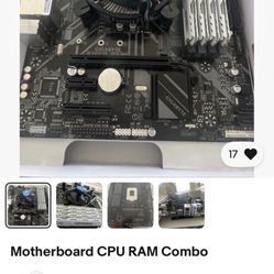 CPU Motherboard Combo 